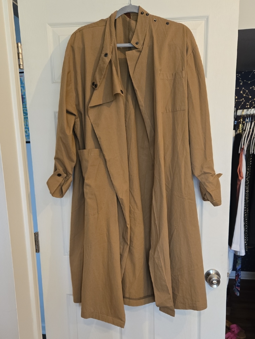 POL oversized Lightweight Tan Trench Coat